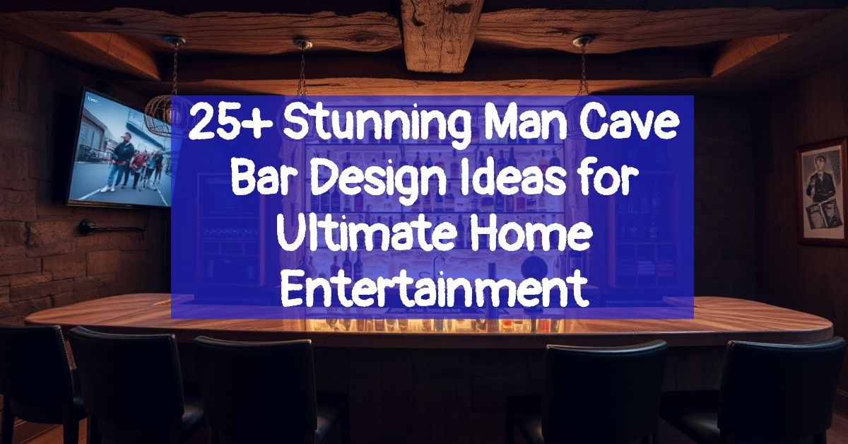 25+ Stunning Man Cave Bar Design Ideas for Ultimate Home Entertainment