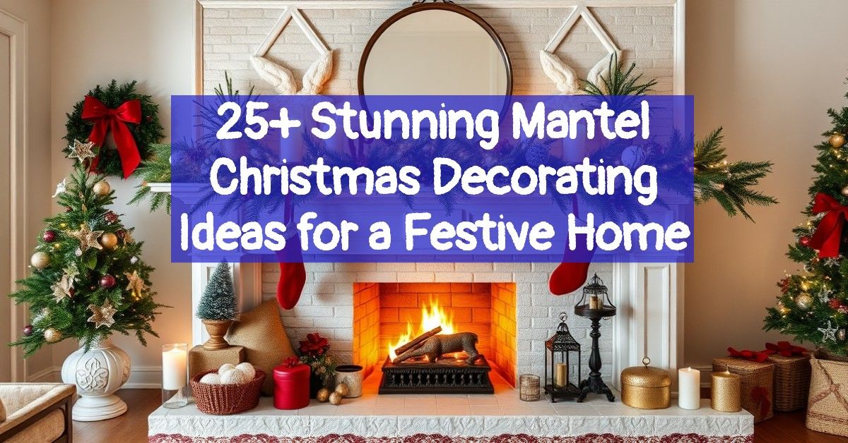 25+ Stunning Mantel Christmas Decorating Ideas for a Festive Home