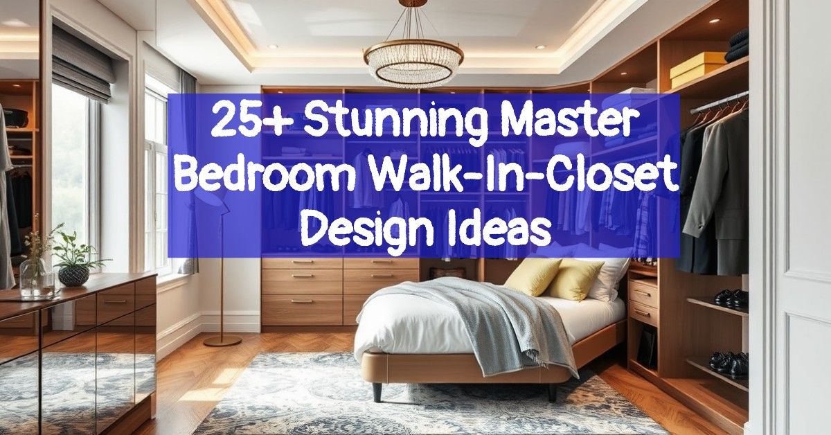 25+ Stunning Master Bedroom Walk-In-Closet Design Ideas