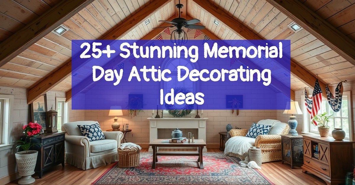 25+ Stunning Memorial Day Attic Decorating Ideas