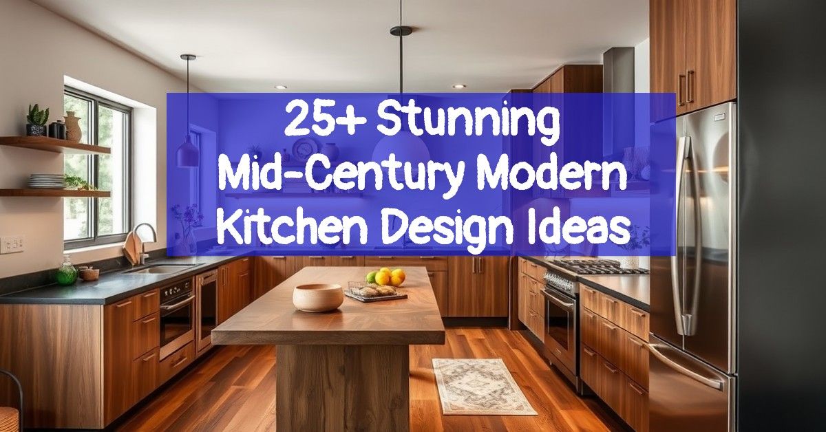 25+ Stunning Mid-Century Modern Kitchen Design Ideas