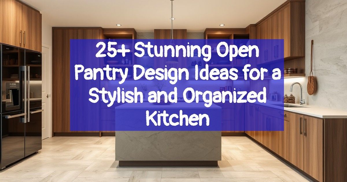 25+ Stunning Open Pantry Design Ideas for a Stylish and Organized Kitchen