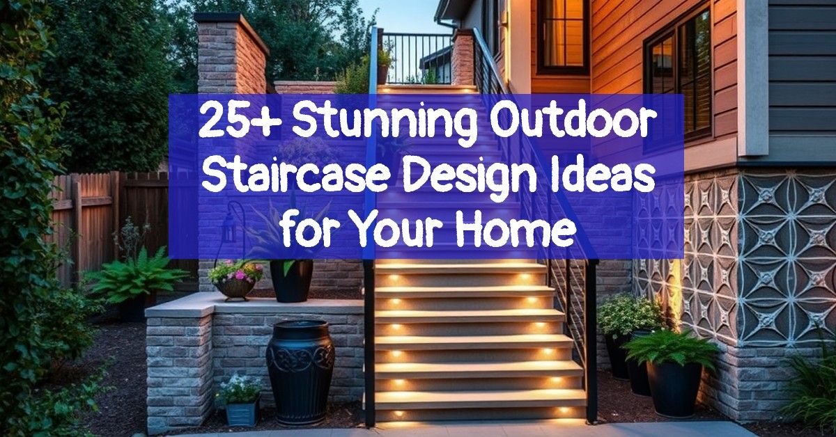 25+ Stunning Outdoor Staircase Design Ideas for Your Home