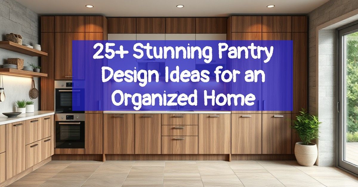 25+ Stunning Pantry Design Ideas for an Organized Home