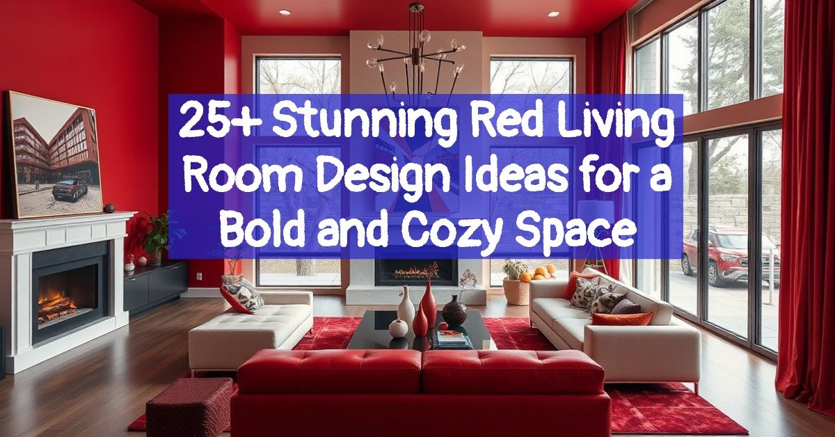 25+ Stunning Red Living Room Design Ideas for a Bold and Cozy Space