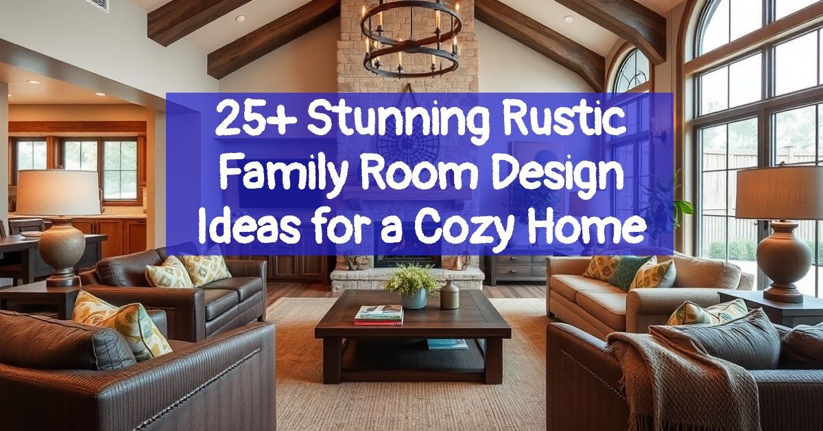 25+ Stunning Rustic Family Room Design Ideas for a Cozy Home