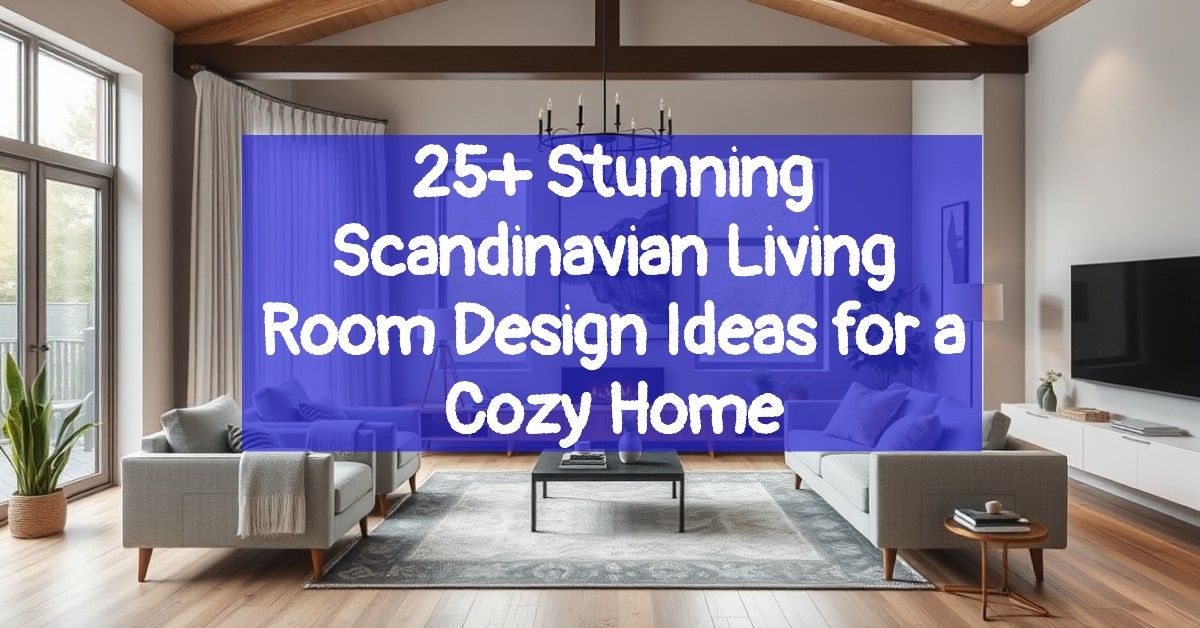 25+ Stunning Scandinavian Living Room Design Ideas for a Cozy Home