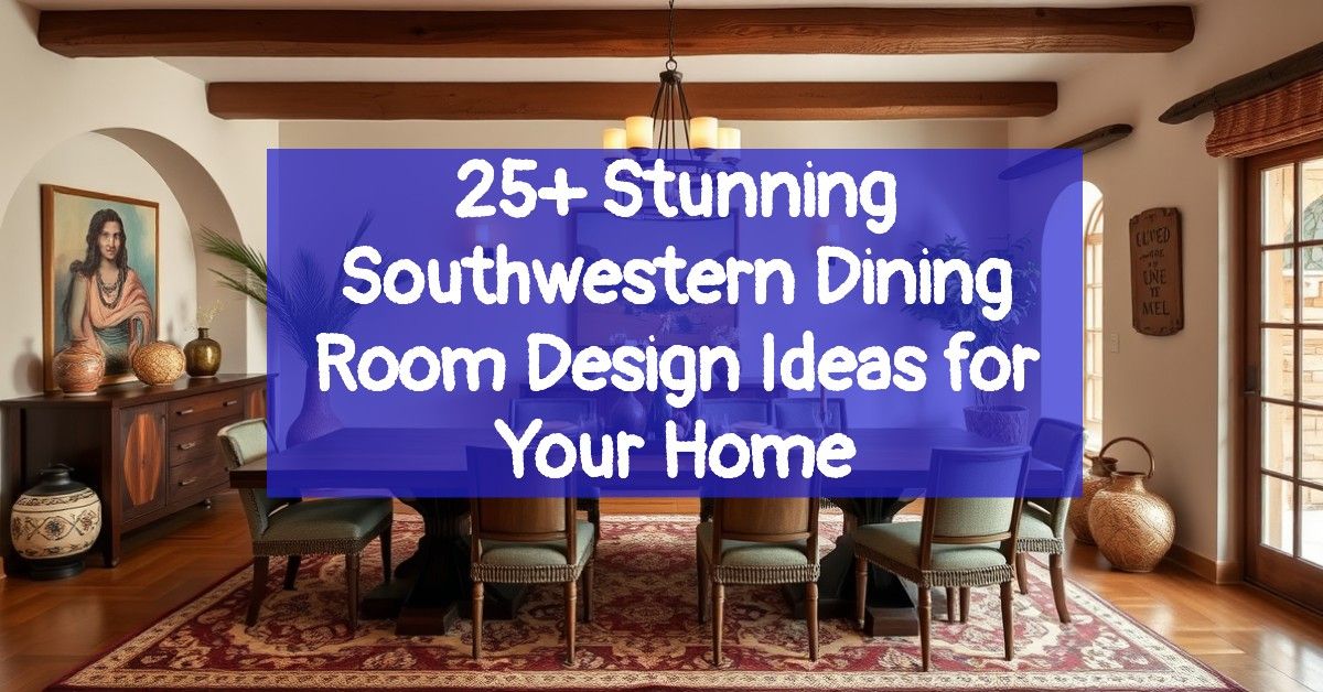 25+ Stunning Southwestern Dining Room Design Ideas for Your Home