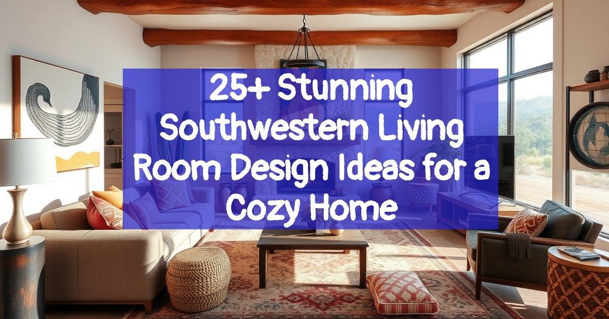 25+ Stunning Southwestern Living Room Design Ideas for a Cozy Home