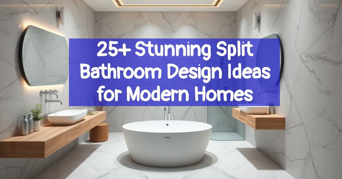 25+ Stunning Split Bathroom Design Ideas for Modern Homes