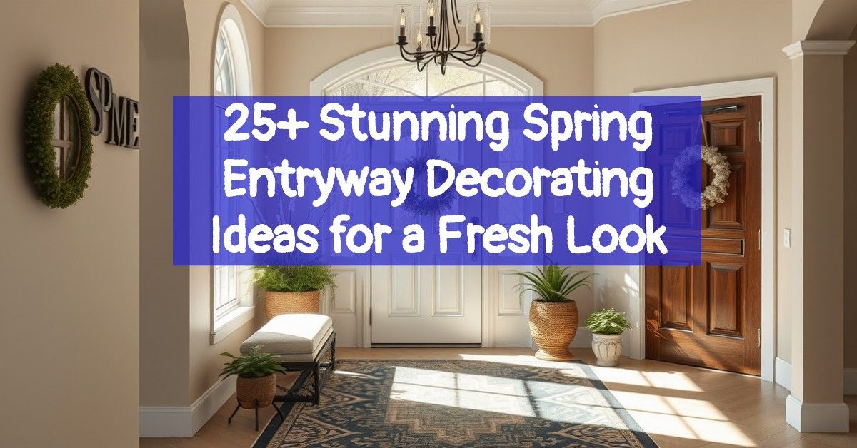 25+ Stunning Spring Entryway Decorating Ideas for a Fresh Look