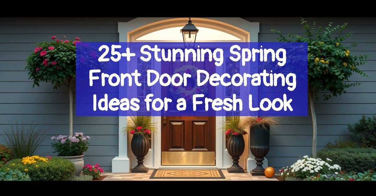 25+ Stunning Spring Front Door Decorating Ideas for a Fresh Look