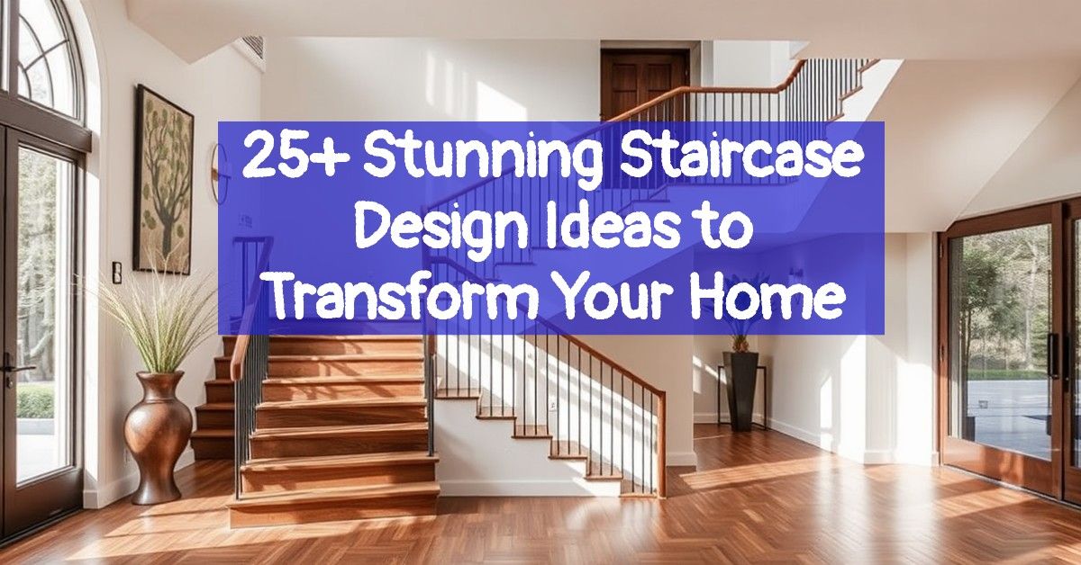 25+ Stunning Staircase Design Ideas to Transform Your Home