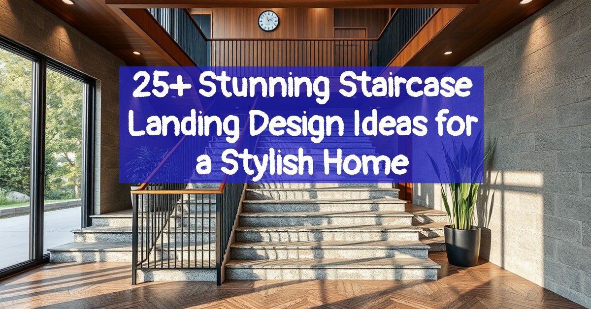 25+ Stunning Staircase Landing Design Ideas for a Stylish Home