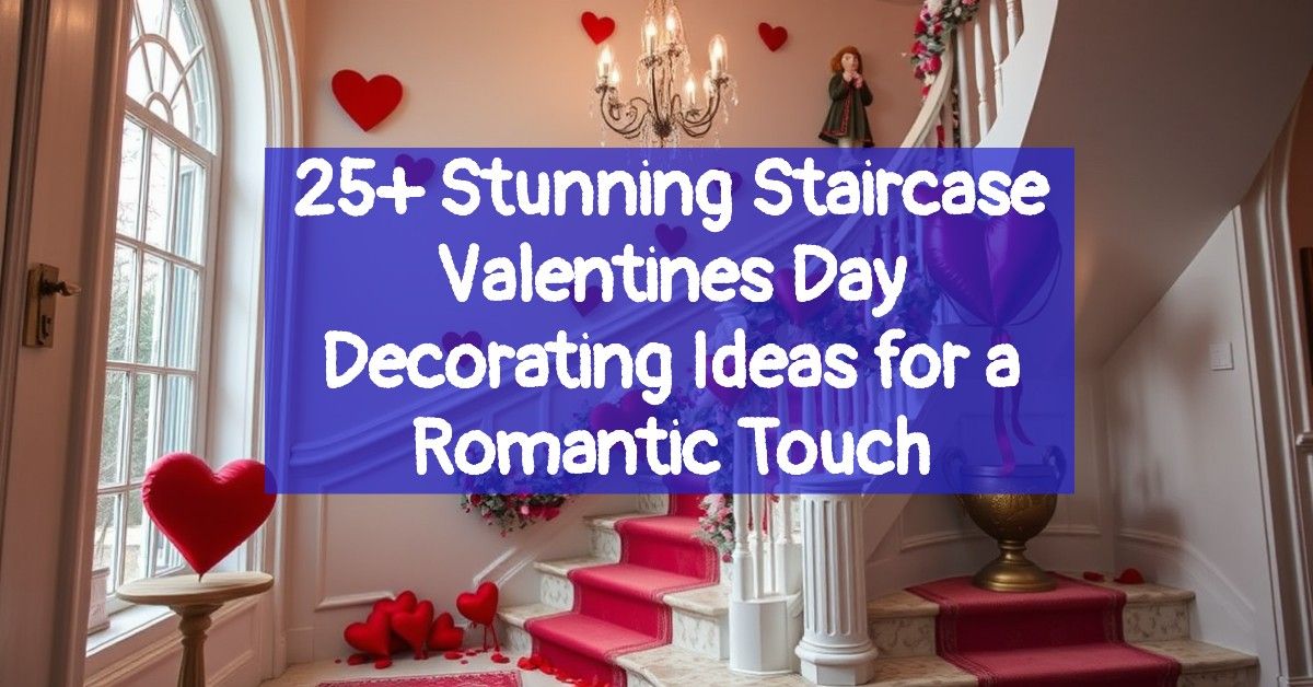 25+ Stunning Staircase Valentines Day Decorating Ideas for a Romantic Touch