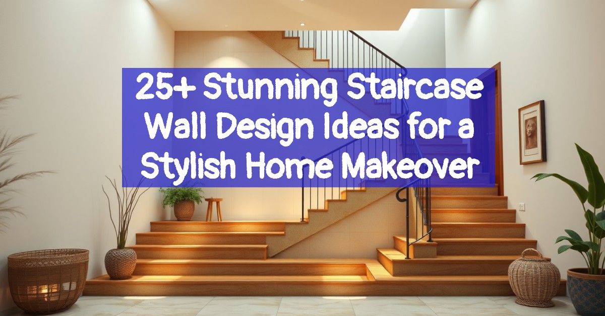 25+ Stunning Staircase Wall Design Ideas for a Stylish Home Makeover