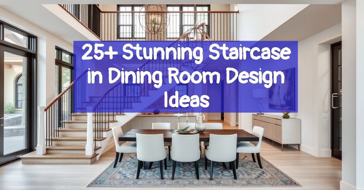 25+ Stunning Staircase in Dining Room Design Ideas