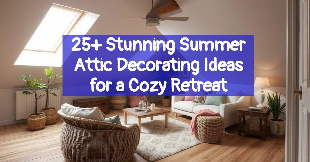 25+ Stunning Summer Attic Decorating Ideas for a Cozy Retreat