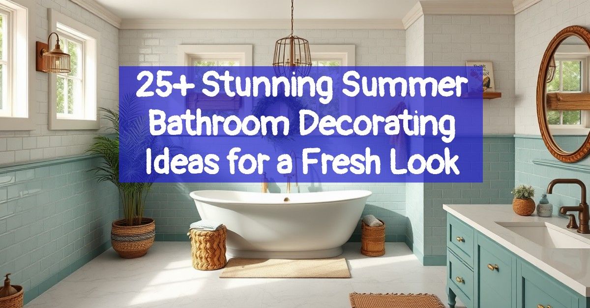 25+ Stunning Summer Bathroom Decorating Ideas for a Fresh Look