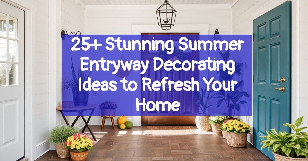 25+ Stunning Summer Entryway Decorating Ideas to Refresh Your Home