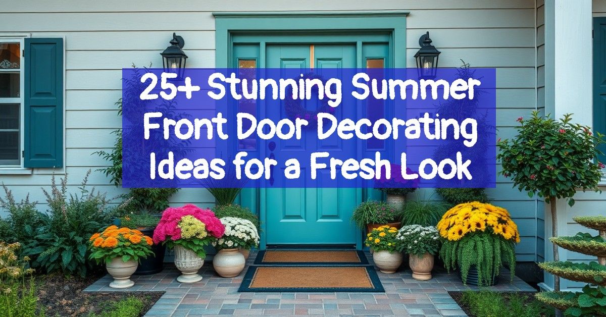 25+ Stunning Summer Front Door Decorating Ideas for a Fresh Look