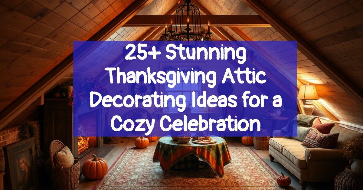 25+ Stunning Thanksgiving Attic Decorating Ideas for a Cozy Celebration