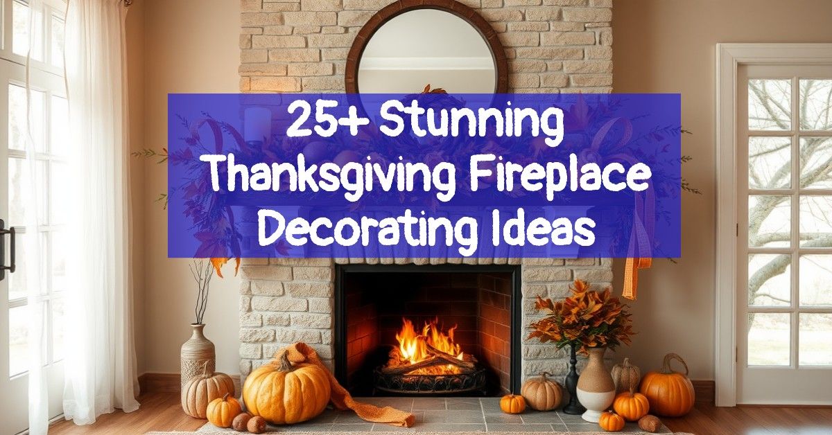 25+ Stunning Thanksgiving Fireplace Decorating Ideas