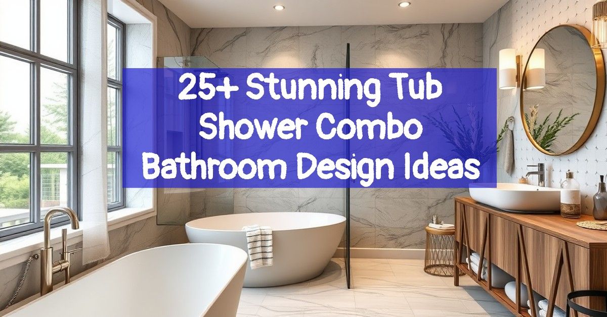 25+ Stunning Tub Shower Combo Bathroom Design Ideas