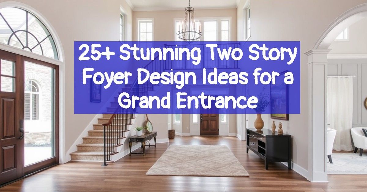 25+ Stunning Two Story Foyer Design Ideas for a Grand Entrance