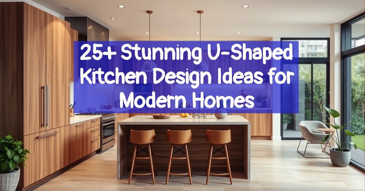 25+ Stunning U-Shaped Kitchen Design Ideas for Modern Homes