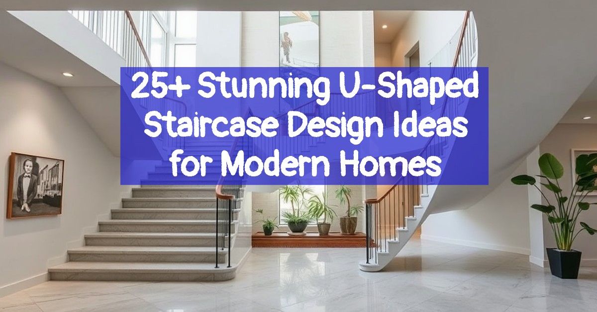 25+ Stunning U-Shaped Staircase Design Ideas for Modern Homes