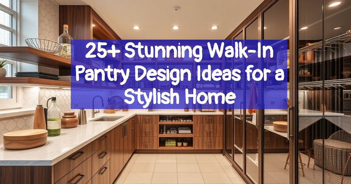 25+ Stunning Walk-In Pantry Design Ideas for a Stylish Home