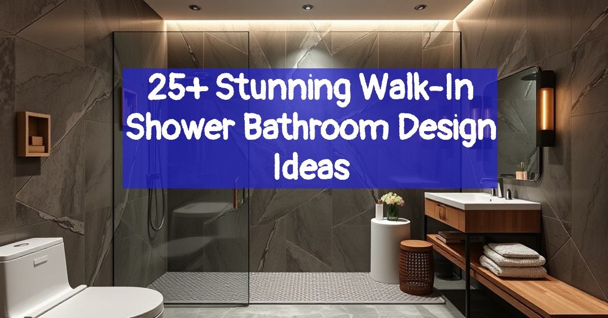 25+ Stunning Walk-In Shower Bathroom Design Ideas