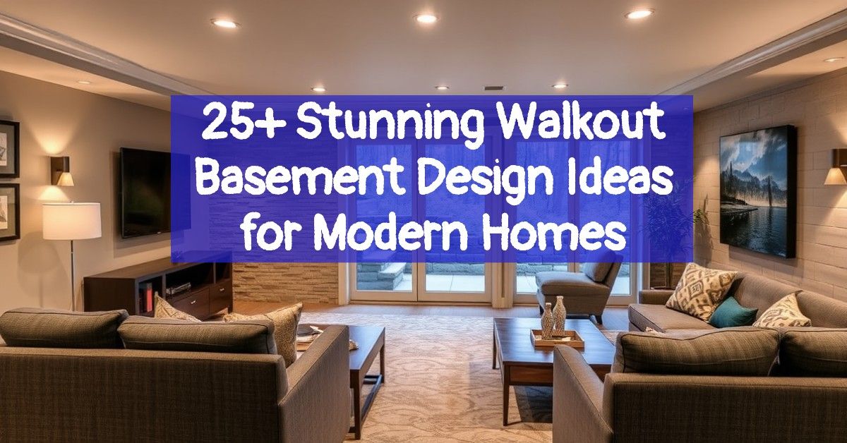 25+ Stunning Walkout Basement Design Ideas for Modern Homes