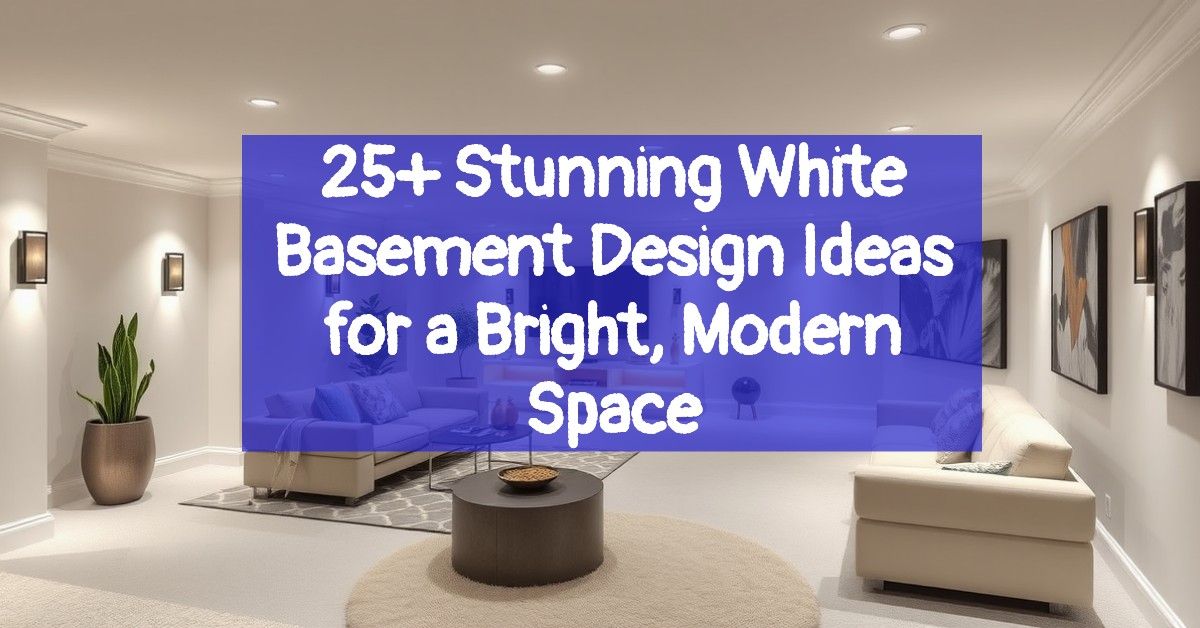 25+ Stunning White Basement Design Ideas for a Bright, Modern Space