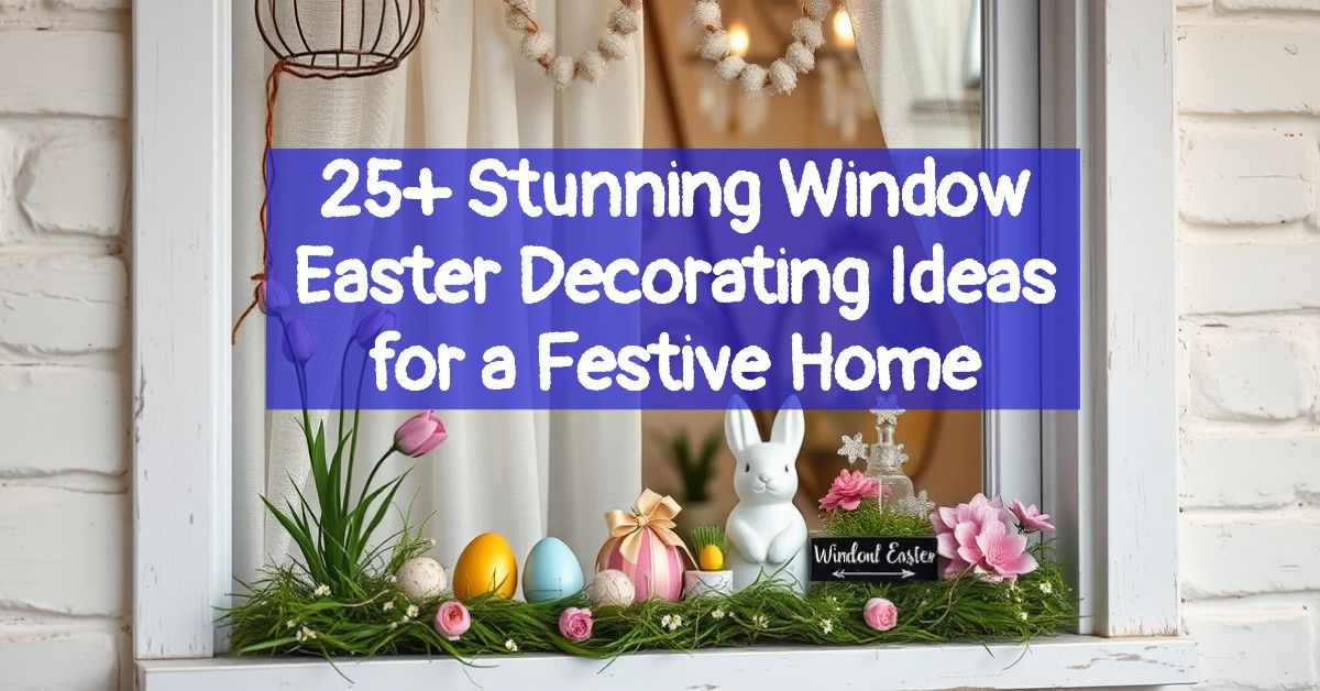 25+ Stunning Window Easter Decorating Ideas for a Festive Home