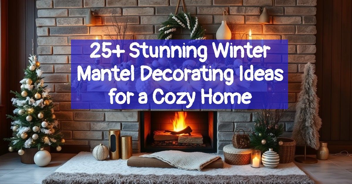 25+ Stunning Winter Mantel Decorating Ideas for a Cozy Home