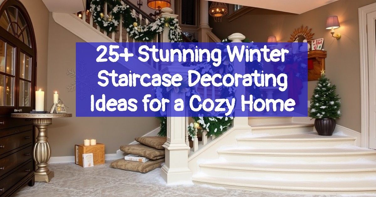 25+ Stunning Winter Staircase Decorating Ideas for a Cozy Home