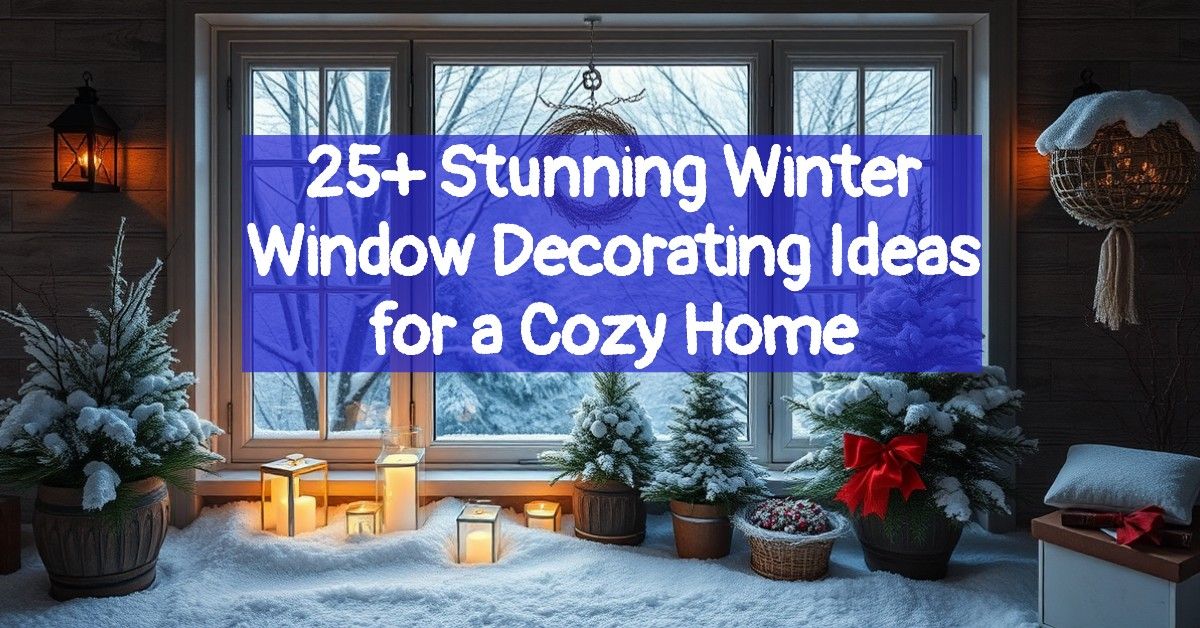 25+ Stunning Winter Window Decorating Ideas for a Cozy Home