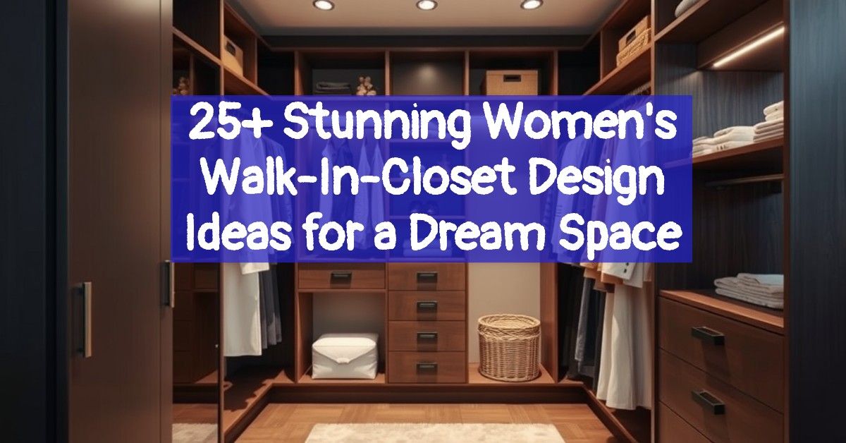 25+ Stunning Women's Walk-In-Closet Design Ideas for a Dream Space