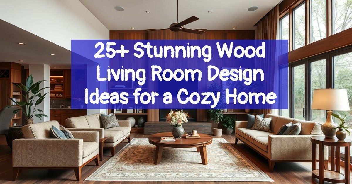 25+ Stunning Wood Living Room Design Ideas for a Cozy Home