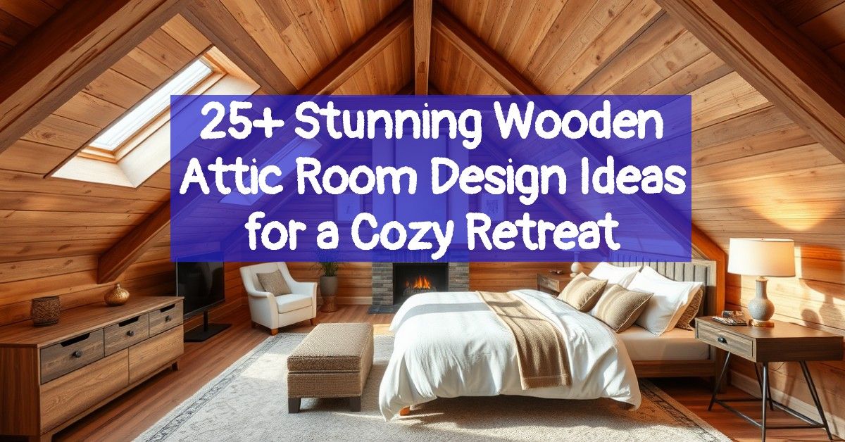 25+ Stunning Wooden Attic Room Design Ideas for a Cozy Retreat