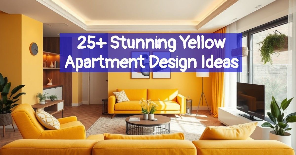 25+ Stunning Yellow Apartment Design Ideas