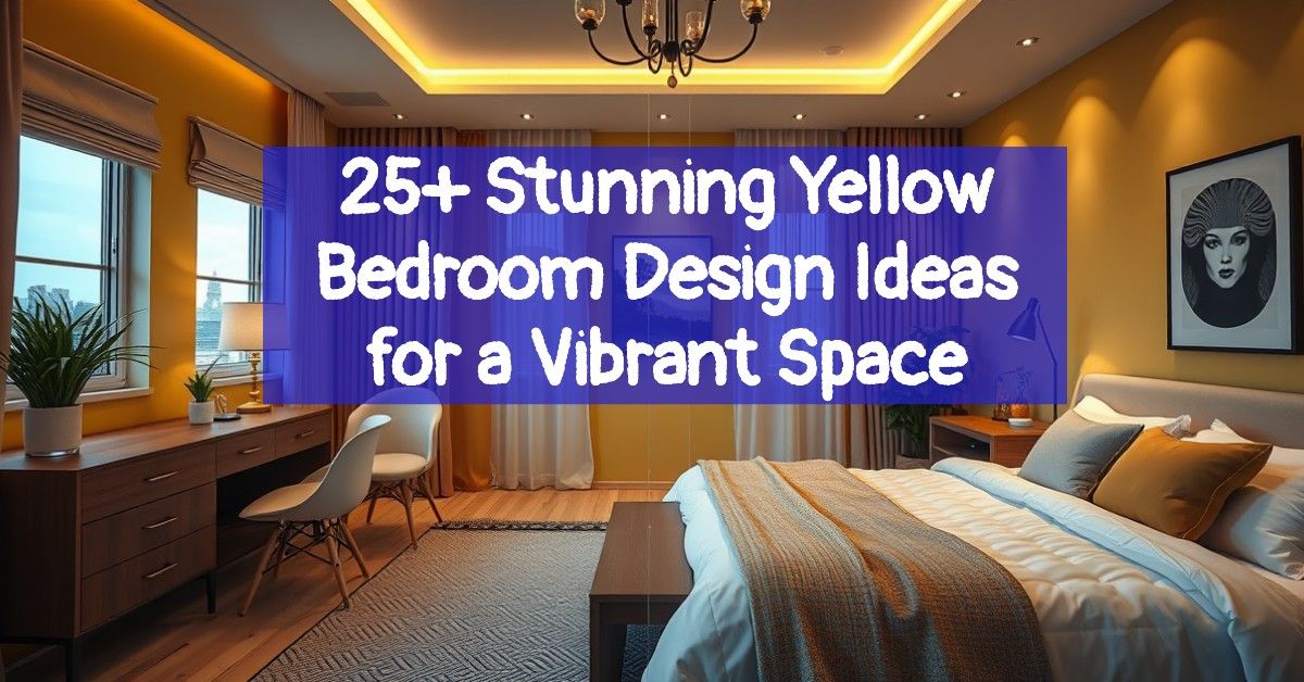 25+ Stunning Yellow Bedroom Design Ideas for a Vibrant Space