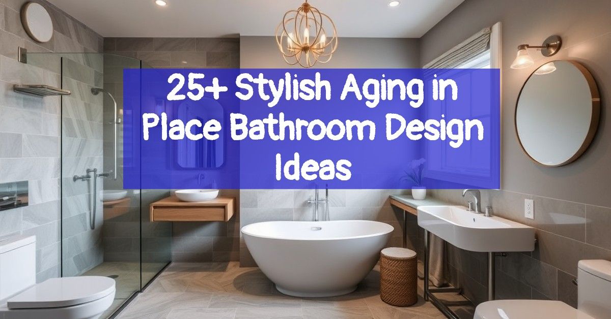 25+ Stylish Aging in Place Bathroom Design Ideas