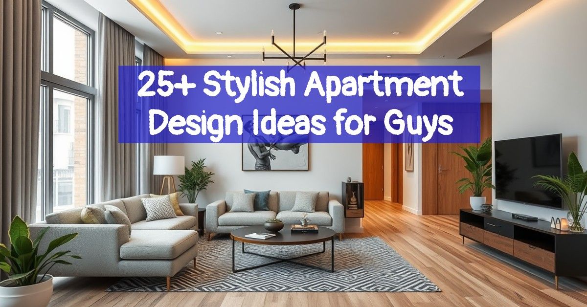 25+ Stylish Apartment Design Ideas for Guys