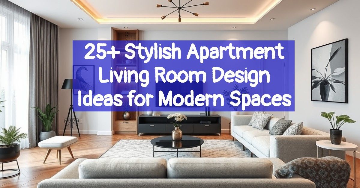 25+ Stylish Apartment Living Room Design Ideas for Modern Spaces