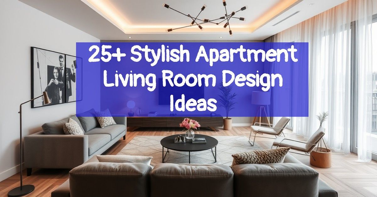 25+ Stylish Apartment Living Room Design Ideas