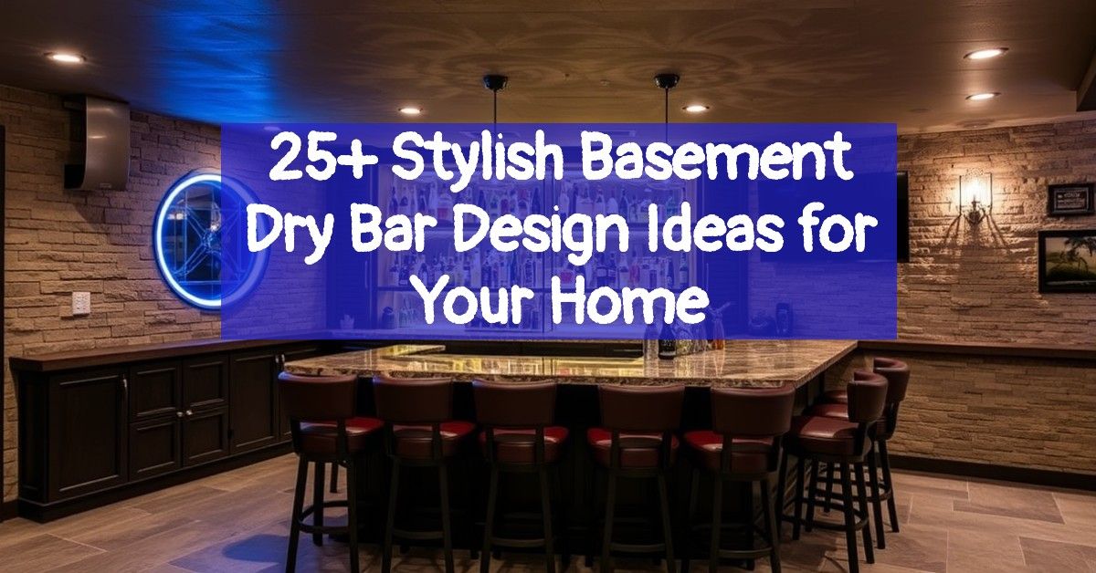 25+ Stylish Basement Dry Bar Design Ideas for Your Home