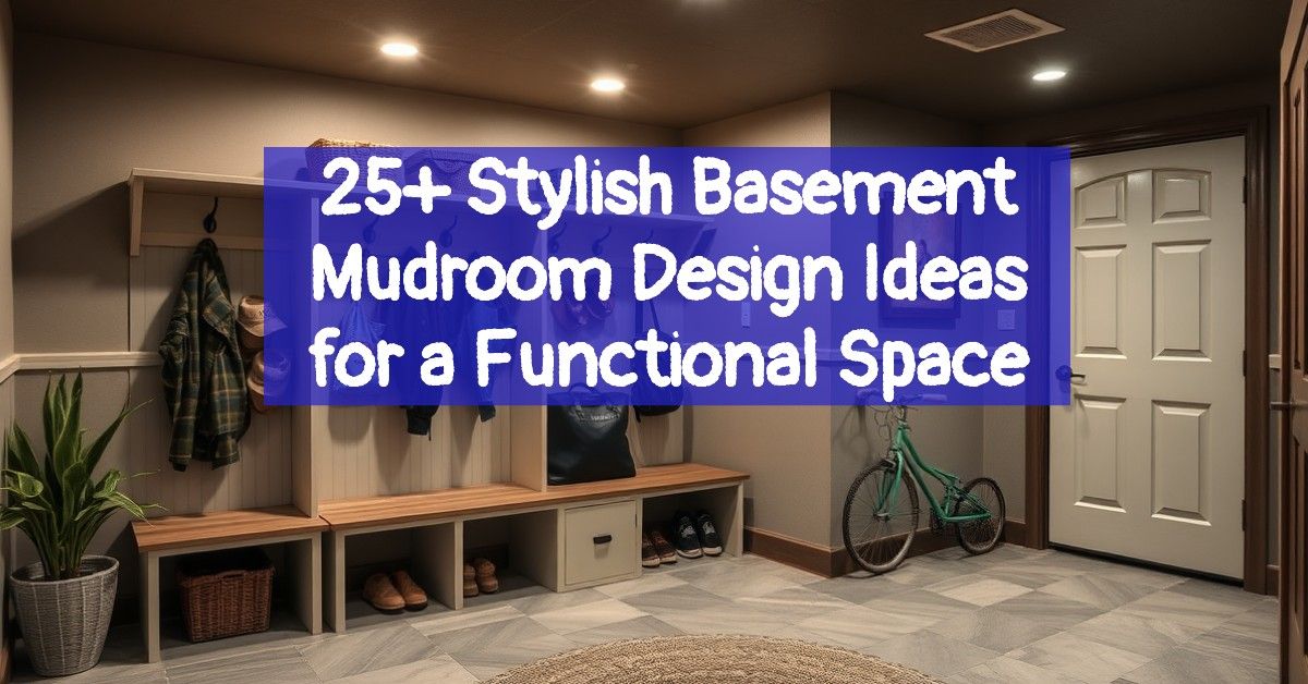 25+ Stylish Basement Mudroom Design Ideas for a Functional Space